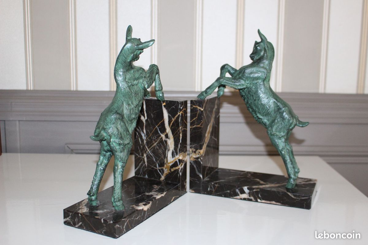 Emile Carlier - Chevreaux cabrés - art déco 1930 (image 7)