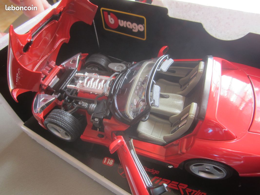 Pièce Détachée Miniature : Support Moteur Pour Dodge Viper RT10 1/18 - Marque Burago Réf. #B03 - Occasion