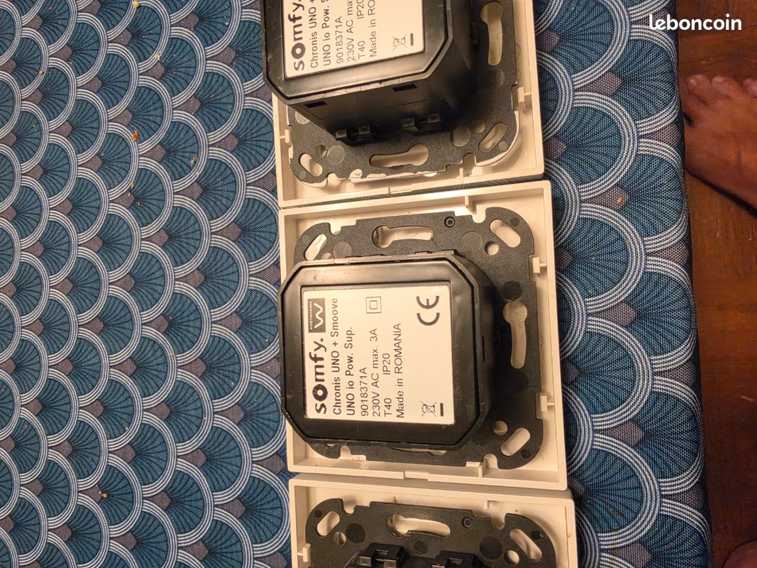4 Interrupteurs connectés 1811405 Somfy Smoove Uno A/M io Pure Blanc + 4 cadres (image 3)