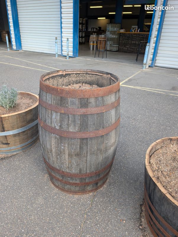 Jardinières & Pots en chêne massif (anciennes barriques de vin/whisky) (image 2)