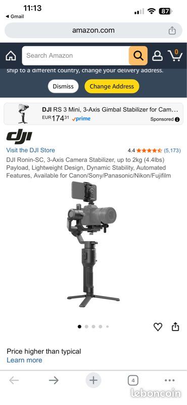 Stabilisateur DJI RONIN SC (image 3)
