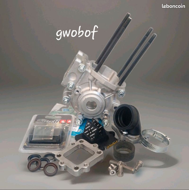 Bas moteur en Carter polini et sa grosse admission nitro vforce3 pour mbk 51 et ses consommables (image 1)