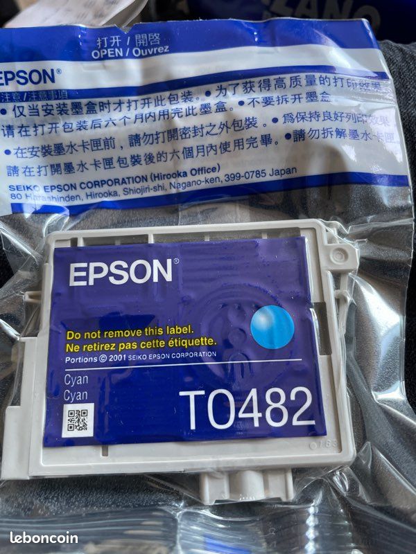 Cartouche d origine Epson T0482 (image 1)