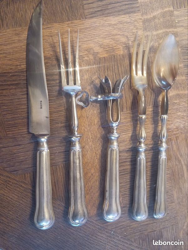 Lot de 5 couverts de service anciens (image 2)