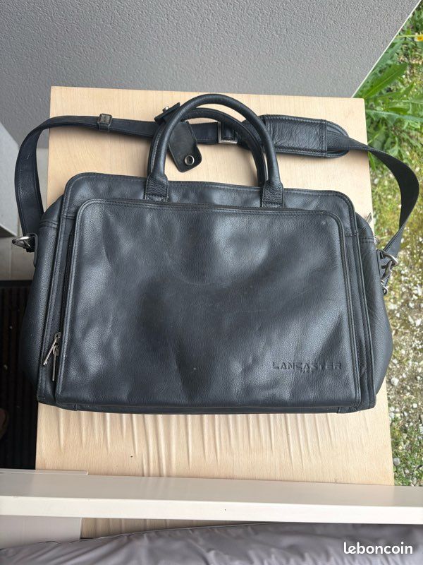 Sacoche d’ordinateur en cuir LANCASTER (image 1)