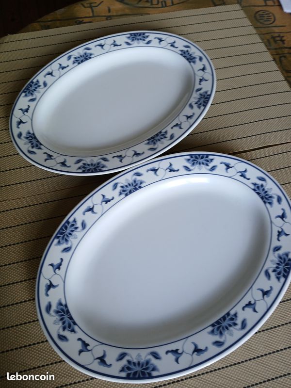 Lot de 2 plats ovale (image 1)