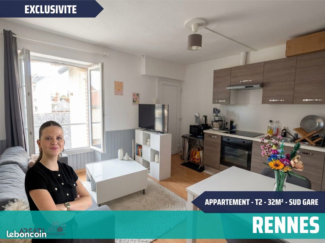 Appartement 2 pièces 32 m² · à Rennes · 32 m² · 134 750 €