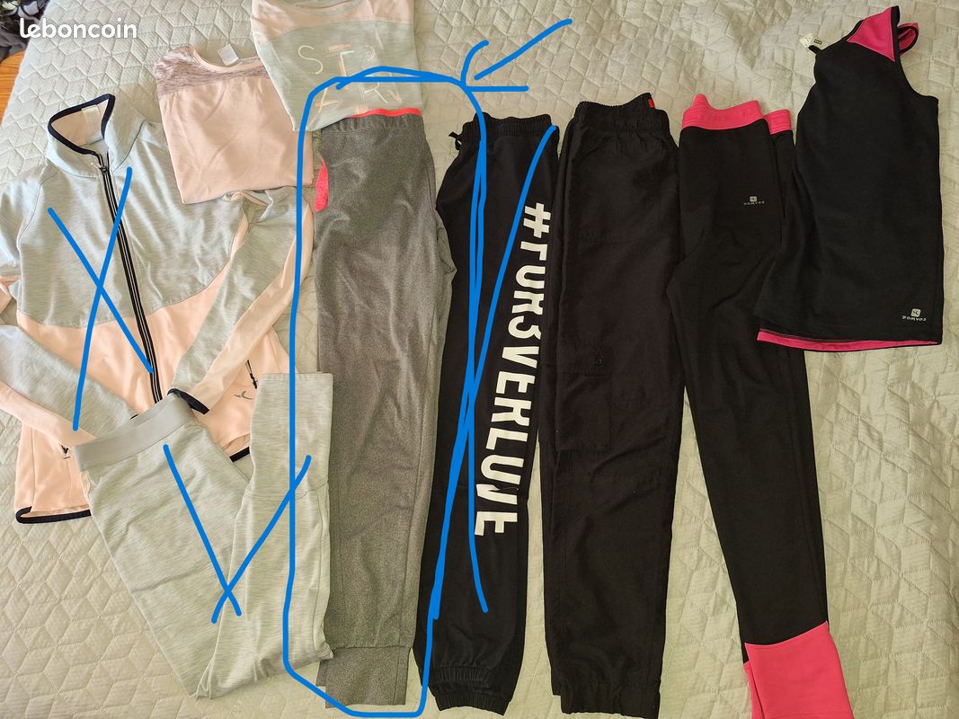 14 ans fille pantalon de survêtement parfait état et d'autres (image 1)