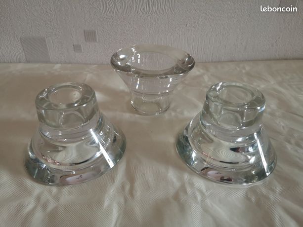 5 Photophores IKEA GLASIG - Verre Transparent 5x5x3,5 Cm, Pour Bougies Et Décoration