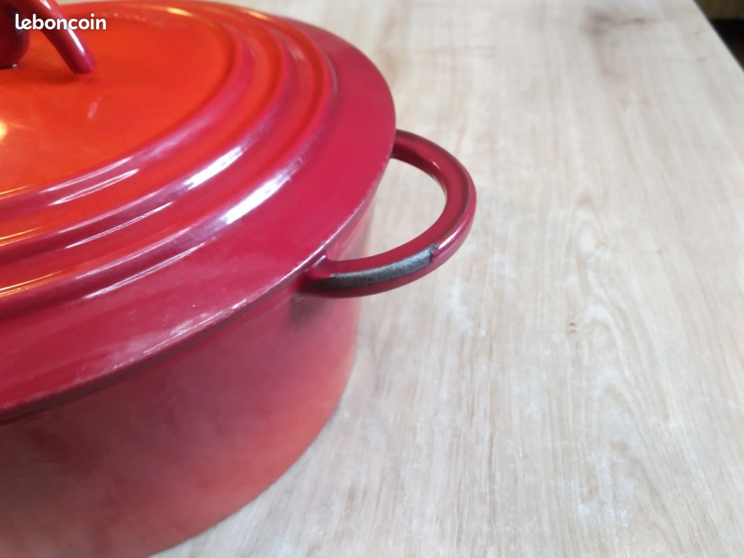 FONTIGNAC - Cocotte Ovale 29 cm Bocuse fonte émaillée Rouge