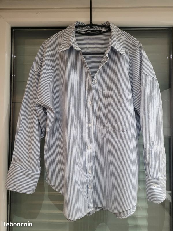 Haut Zara Trafaluc Gris - Épaules Froides, Manches Longues - Taille S/M - Occasion Très Bon état