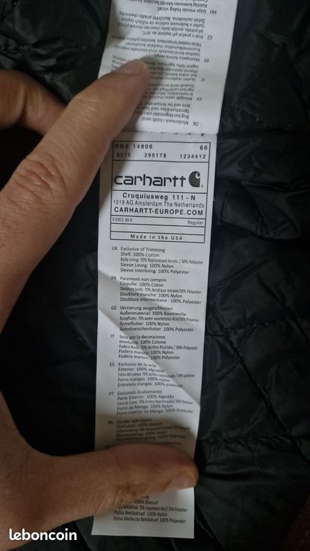 Jacket activ Carhartt hiver -đL (image 9)