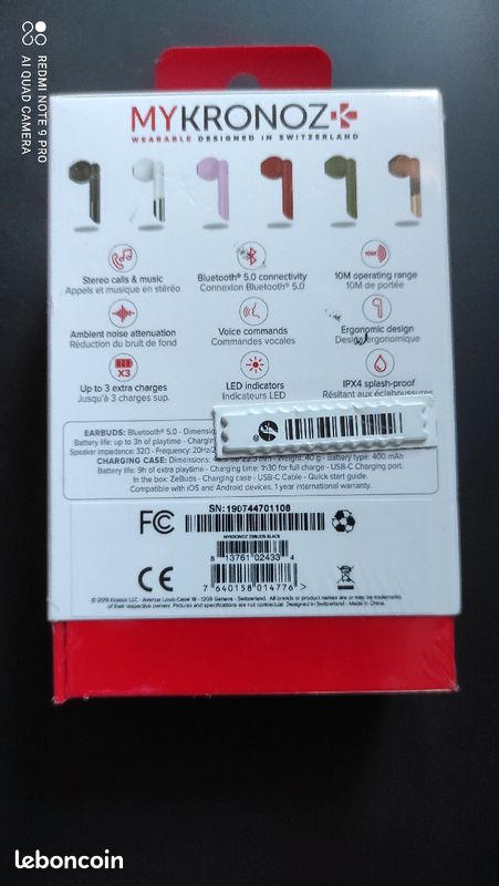 Écouteurs bluetooth ZeBuds neuf (image 2)