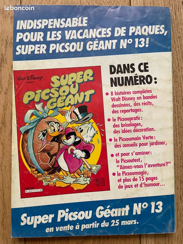BD Picsou Magazine 171 - Aventures à Disneyland - mai 1986 Bande dessinée (image 3)