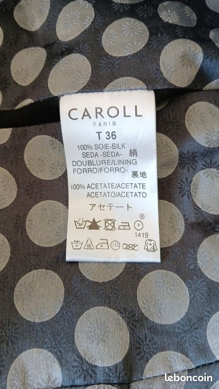 Tee-shirt Femme Caroll En Soie 100% - Taille 40, Couleur Rose, Léger - Occasion Très Bon état