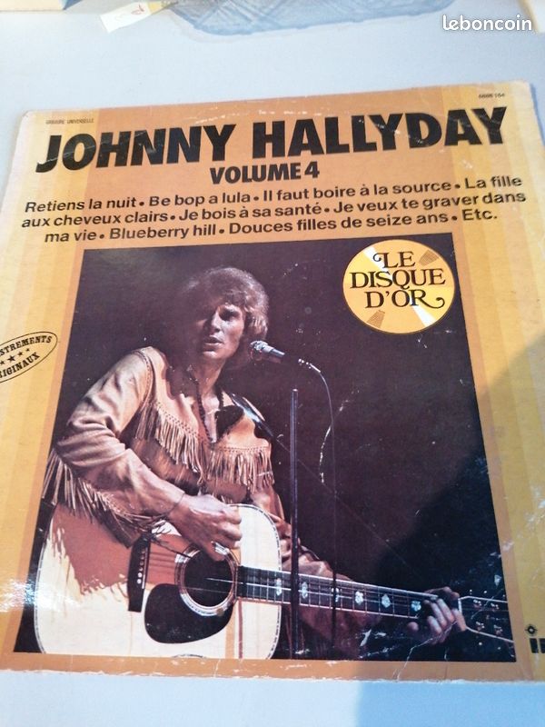 Vinyle 33 tours Johnny hallyday volume 4 (image 1)