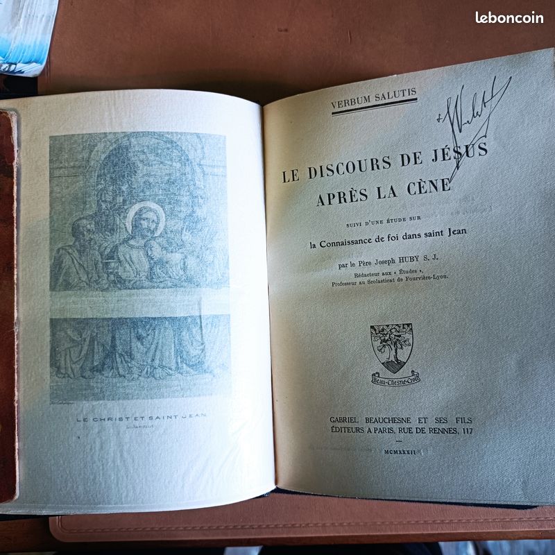 Le discours de Jésus après la Cène reliure cuir (image 1)