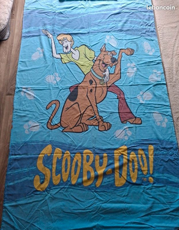 Housse de couette enfant vintage Scooby-Doo années 80 + taie d'oreiller assortie (image 5)