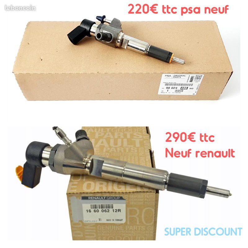 Injecteur peugeot renault neuf 1.6 hdi 1.5 dci adblue (image 1)