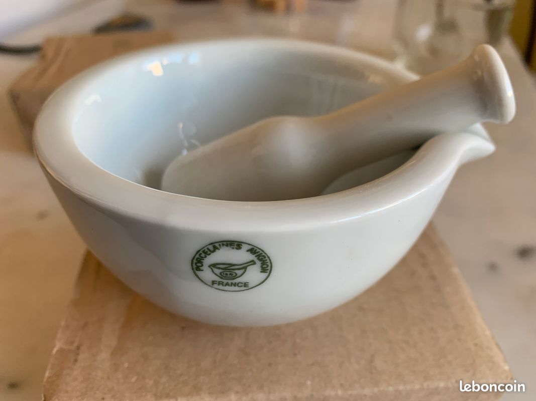 Küchenprofi Mortier En Porcelaine 7 X 4 Cm Blanc - Idéal Pour Épices, Herbes Et Pesto