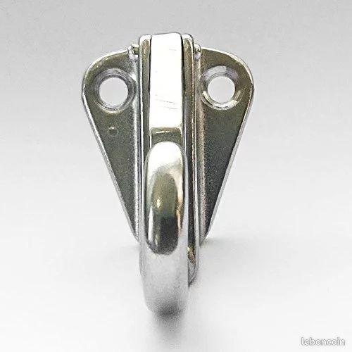 Mousqueton sur platine inox (image 4)