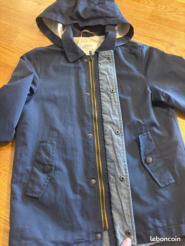 Manteau coupe vent - pluie enfant 8 ans Zara (image 3)