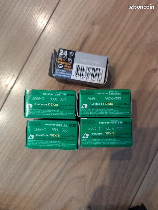 📸 Lot de films photo APS – Fujifilm Nexia A200 Avantage 200 ISO