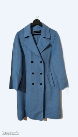 Manteau Oversize Manteau Bleu Ciel Femme Zara Manteau Veste Longue