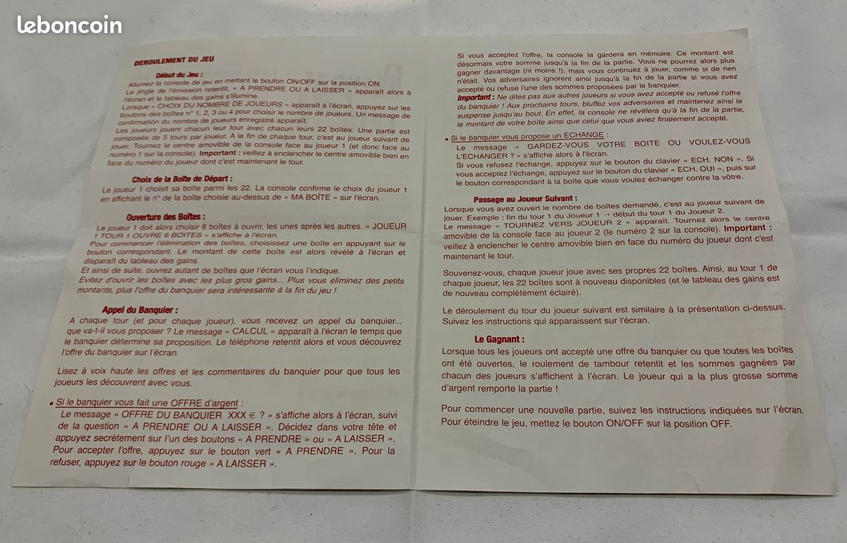 ☀️ Jeu : A prendre ou à laisser - Version Electronique 🔥 (image 9)