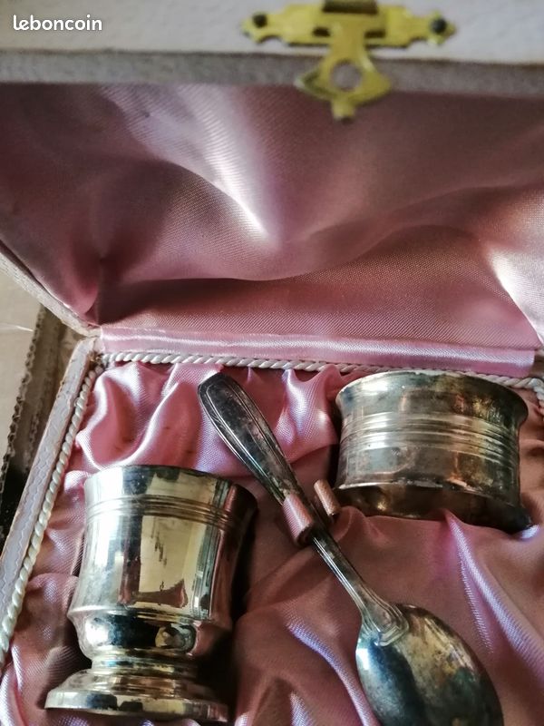 Coquetier + cuillère + rond de serviette pour bébé (image 1)