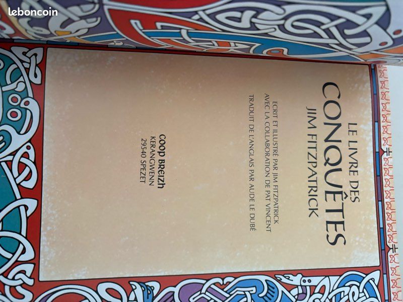 Livre très rare "Le livre des conquêtes", de Jim Fitzpatrick, éditions Coop (image 5)