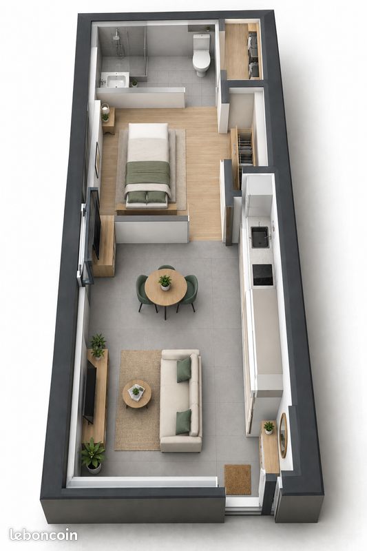 Appartement 2 pièces 26 m² · à Bourg-en-Bresse · 26 m² · 485 €/mois