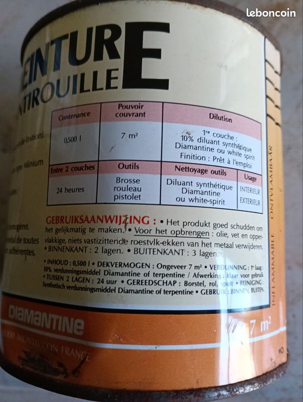 Peinture Hydrofuge - Brun noisette - RAL 8011 - Pot 1L METALTOP