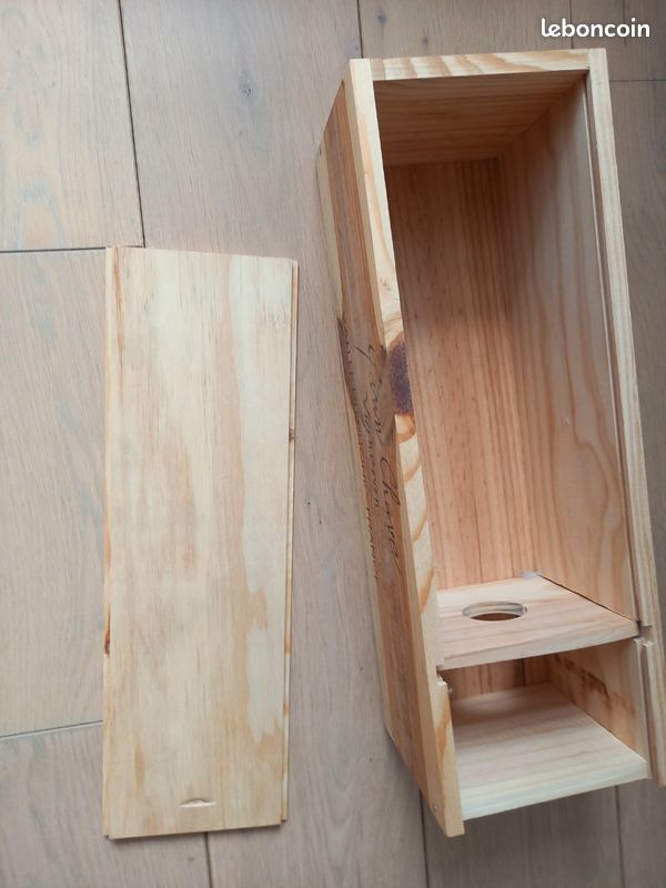 Boîte Caisse en bois pour bouteilles de vin champagne (image 1)