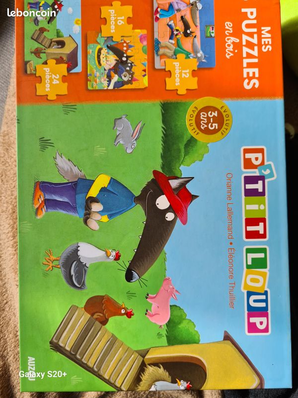 3 puzzles "petit loup" (image 2)