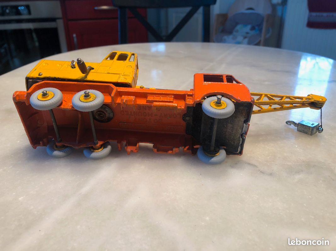 Dinky Toys GB N°972 - Camion Grue 20T Lorry Mounted Crane - Jaune - Boîte D'origine