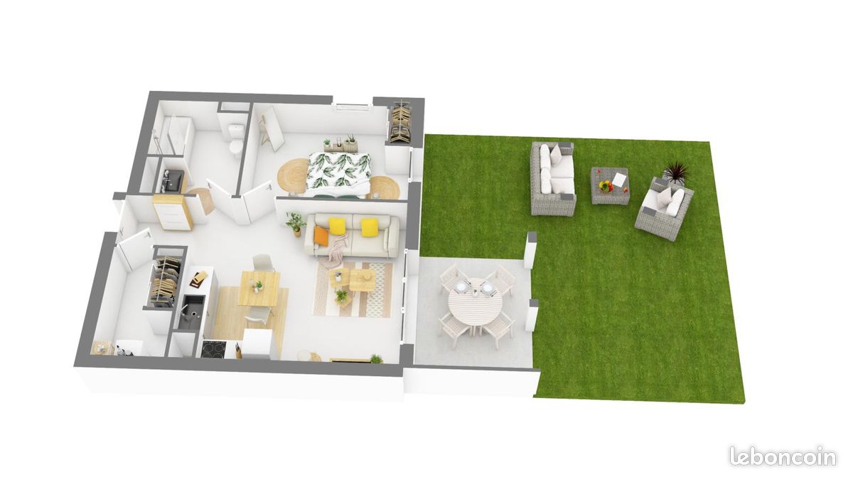 Appartement 2 pièces 47 m² · à Saint-Paul-lès-Dax · 47 m² · 695 €/mois