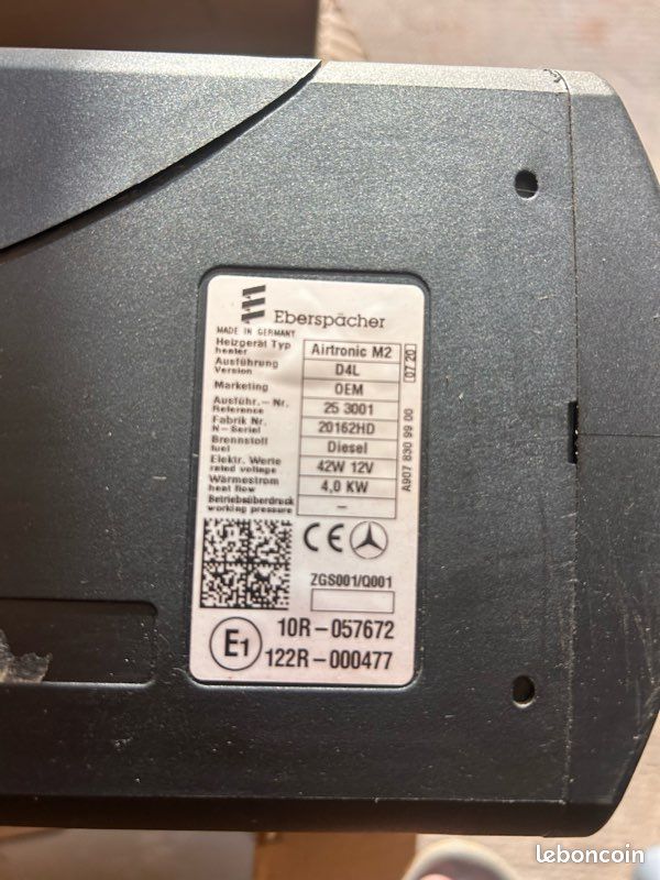 Chauffage Eberspacher airtronic M2 D4L Mercedes (image 2)