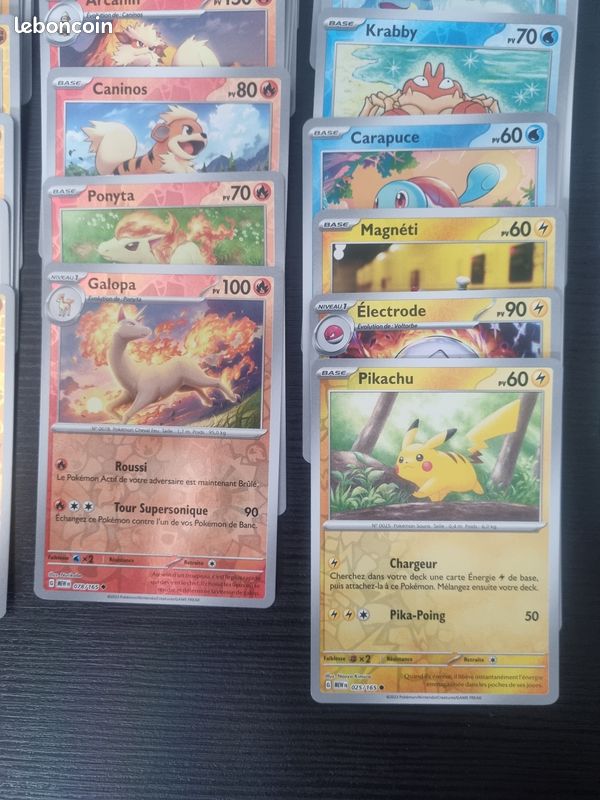 Pokemon 60 cartes 151 reverse (image 4)