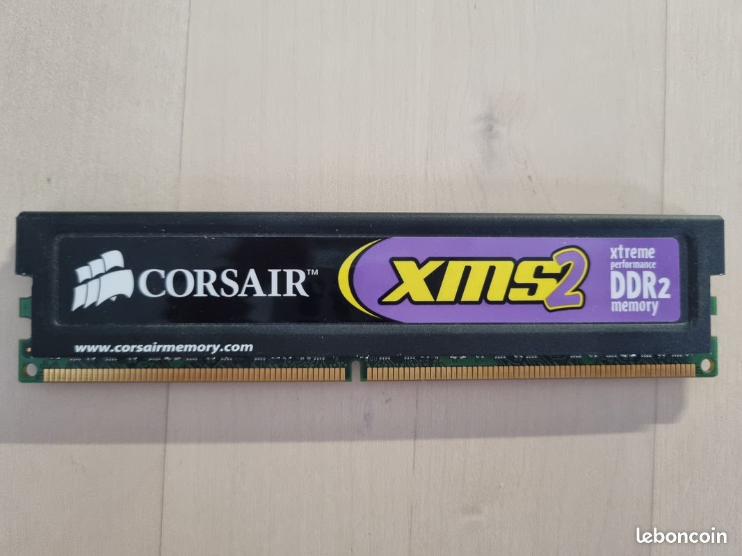Barrette RAM DDR2 Corsair XMS2 1Go 800MHz (image 2)