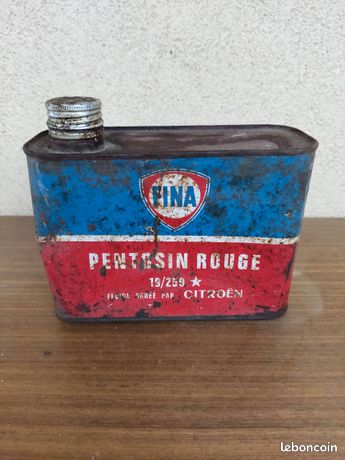 ANCIEN BIDON HUILE vide fina supergrade motor oil EUR 13,90 - FR
