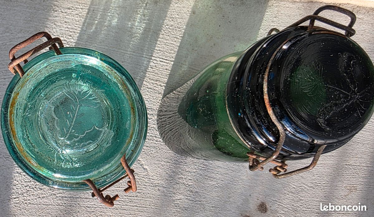 Ancien bocal en verre « La Lorraine » – 1 L – début XXᵉ siècle - Décoration