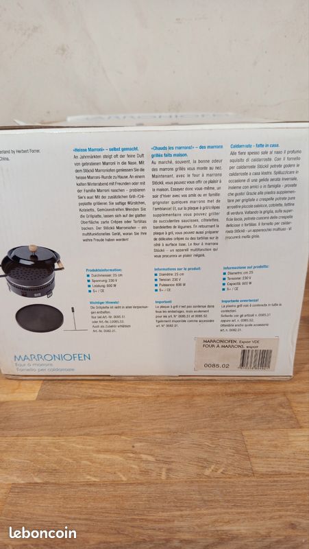 Neuf four à marrons Stockli (image 2)
