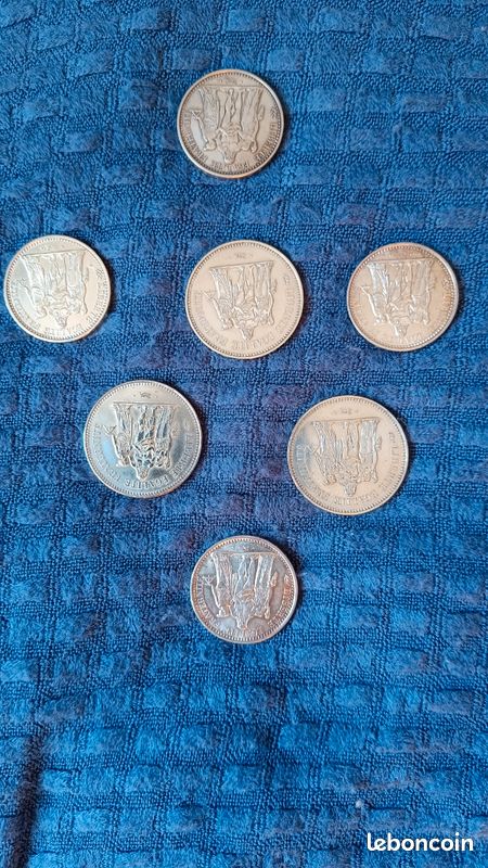Lot pièces Argent 50f hercule et 10f Hercule (image 2)