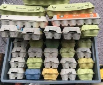 Lot De 20 Ou 30 Boîtes à Œufs En Carton 12 Compartiments – Emballage Solide Pour Œufs De Poule, Canard, Ferme Ou Maison