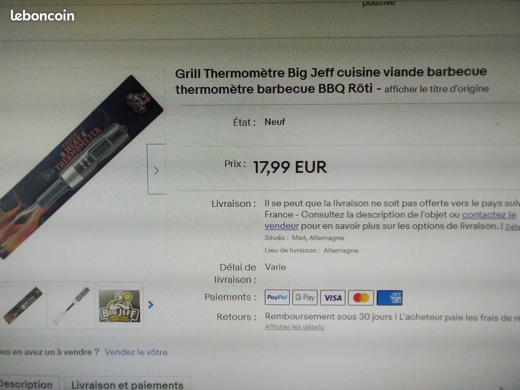 Thermomètre a viande (image 2)
