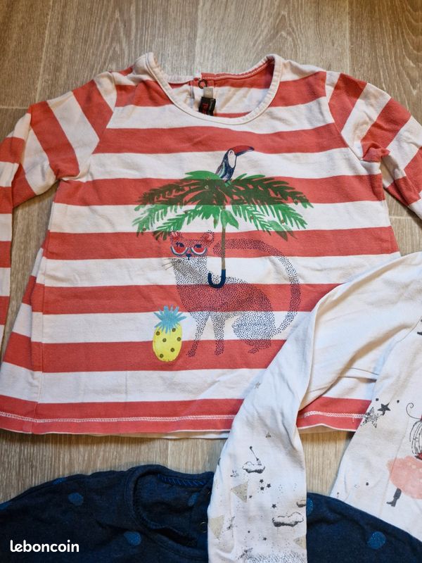 Tee-shirt CATIMINI Pour Fille Taille 6 Ans - Multicolore, Occasion Très Bon état