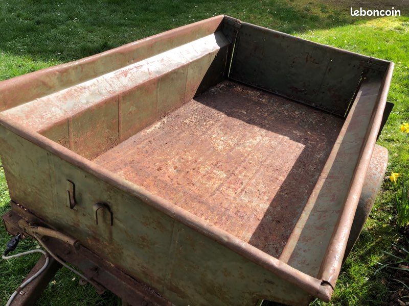 Remorque Wagon Step 2 – Vintage – Étiquette Rare – Vert Armée – Pour Enfants