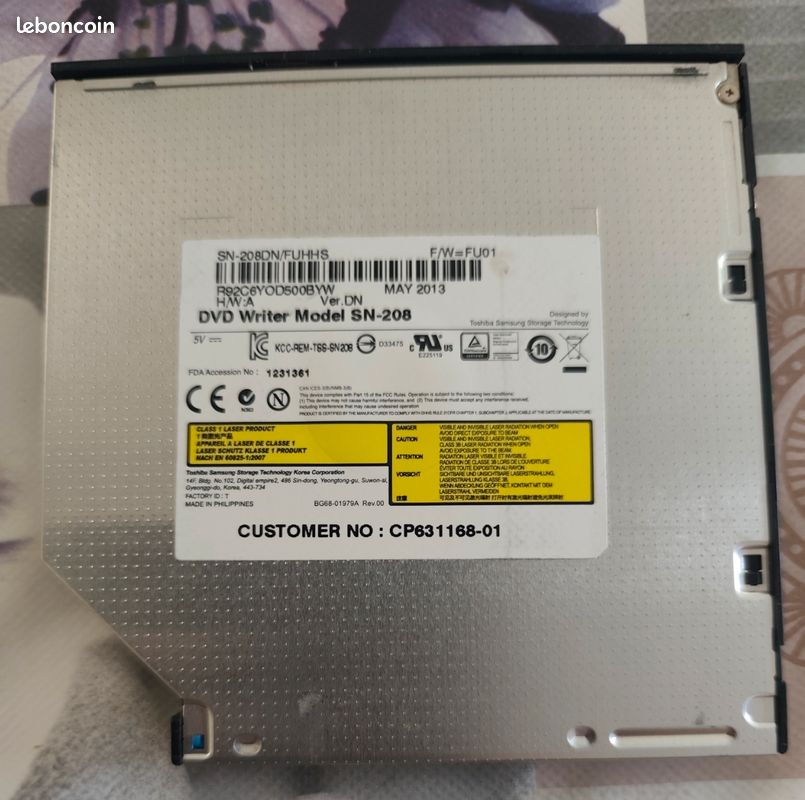Lecteur DVD pc portable Fujitsu siemens (image 1)