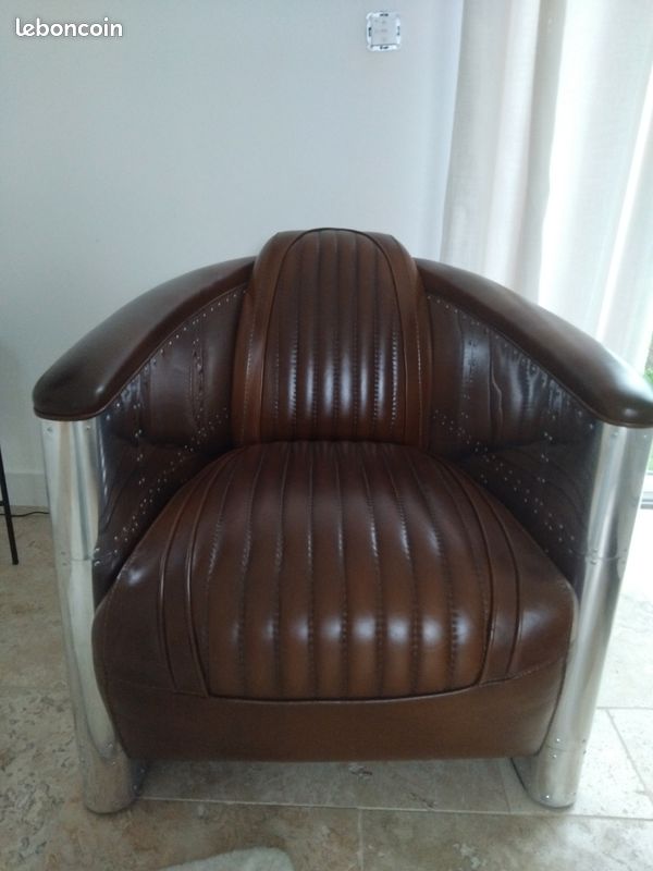 Véritable fauteuil en cuir (image 1)